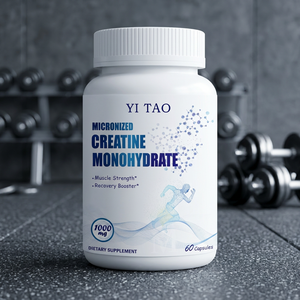 Nuestra propia marca, "One Water Creatine Capsule", se utiliza para el apoyo muscular, la energía y una nutrición deportiva segura. - Product Image 1
