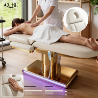 Table de massage électrique réglable QUHE pour salon, soins du visage, spa, table de massage électrique, table de beauté pour cils et cosmétiques