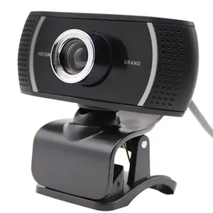 Webcam USB HD sans conducteur 1080P avec micro intégré pour ordinateur portable Mac Stock Rotation à 360 degrés, angle ascendant de 30 degrés 1 méga