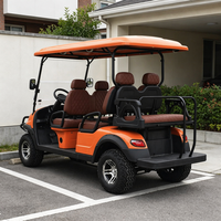Carro de Golf Eléctrico Todoterreno de Lujo de 4 Plazas y 72V con Batería de Litio, Ruedas Grandes y Chasis Reforzado, Ideal para Caza