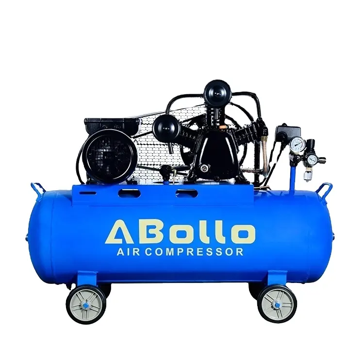 New model 65Liter medical electric engine driven portable Air compressor rings with air tank wheels