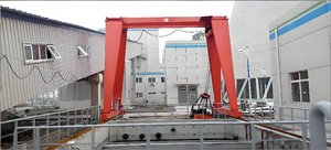 New Product MH Single Beam Crane With Hoist Span 5 Meters Lifting Capacity 8 Superior Stability Classic "A" <b>Frame</b> Support Struct - Product Image 3