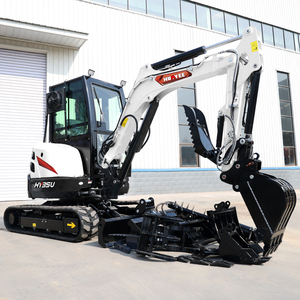 Mini-excavatrice 3,5 tonnes avec moteur EPA 5, livraison gratuite, excavatrice sur chenilles, pour ferme et maison, machine d'excavation, usine HUAYEE - Product Image 1