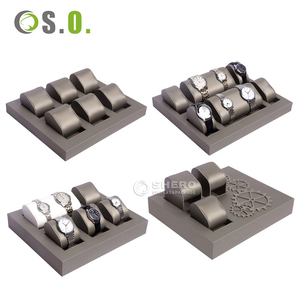 แท่นวางนาฬิกาหนัง PU คุณภาพสูงแบบกำหนดเองได้ พร้อมที่จัดระเบียบนาฬิกา - Product Image 2