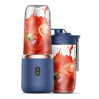 Mixeur Électrique Portable Multifonctionnel Mini USB Type-C Étanche Alimenté par Batterie, Machine à Smoothies, Presse-Agrumes, Capacité 400 ml