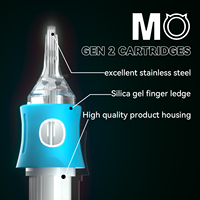 Agujas de Cartucho para Tatuaje Profesionales Membrane MO Gen 2, 20 Piezas/Caja, 0.25mm 1RL 3RL, Cartuchos de Maquillaje Permanente PMU OEM