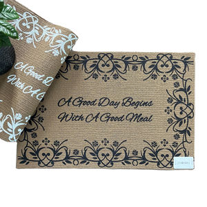 Set de table imperméable antidérapant personnalisé avec motif tissé pour décoration de table-table à manger - Product Image 1