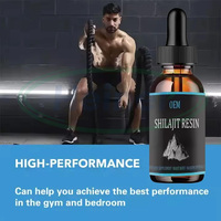 Ausreson OEM Extrait de Shilajit Liquide Énergisant à Boire Résine Naturelle Pure de l'Himalaya Complément Alimentaire Fibres Diététiques Gouttes de Shilajit
