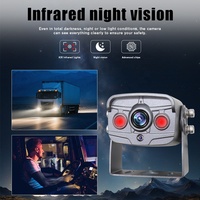 Caméra de recul latérale pour voiture AHD1080P, étanche IP68, vision nocturne, métal, 12V, pour système de stationnement de camion