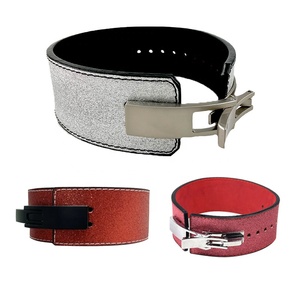 Logo personalizzato 4 \ "ampia cintura di sicurezza da <span class=keywords><strong>palestra</strong></span> 10mm 13mm scintillante in vacchetta Glitter accessorio di sollevamento pesi per uomo <span class=keywords><strong>donna</strong></span> accessorio Fitness - Product Image 2