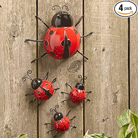ladybug garden wall art