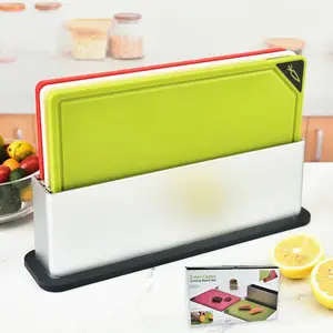 Creative Healthy Kitchen Plastic Classification 3-piece Assorted Vegetable Board Set With Painted base