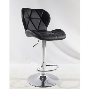 Sgabello da Bar Regolabile con Gambe Cromate e Sollevamento a Gas, Robusto e Durevole, in Pelle PU, Sedia Alta da Pranzo - Product Image 2