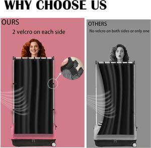 <span class=keywords><strong>Sac</strong></span> de danse à roulettes avec rideau d'intimité et support, écran de séparation portable pour vestiaire - Product Image 4