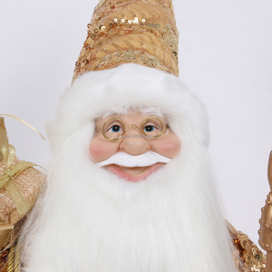 SOTE, Nuevo Santa Claus de Peluche Dorado Personalizado, Plástico + Poliéster, 30/45/60/90CM, <span class=keywords><strong>Regalos</strong></span> y Juguetes de <span class=keywords><strong>Navidad</strong></span> y Año Nuevo - Product Image 3
