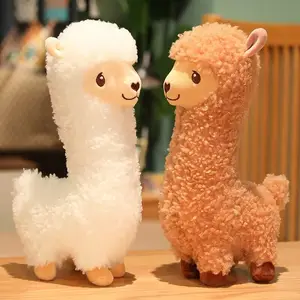 Botu Kawaii Boneka Alpacasso Mewah Boneka Hewan Modis Lembut Bantal Alpaca Indah Hadiah Ulang Tahun Natal untuk Anak Perempuan