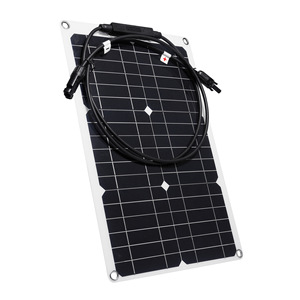 Cargador Solar de Silicio Monocristalino Semiflexible de 20W 12V, >21.5% de Eficiencia, para Suministro de Energía en Actividades al Aire Libre - Product Image 1