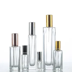Mini 30ml 50ml Heart Crystal Roll On Glass Perfume Refill Cosmetic Spray Bottle Crimp 100ml Perfume Bottle With Box Packaging