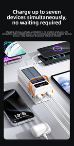 Banco de Energía <span class=keywords><strong>Solar</strong></span> de 50000 mAh con Múltiples Puertos USB, Estación de Batería LED <span class=keywords><strong>para</strong></span> Exteriores de 30000/60000 mAh, Carga Rápida de 120 W - Product Image 5