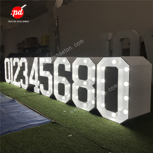 Lettres chapiteau lumineuses avec des chiffres de 0 à 9, pour décoration de fête d'anniversaire - Product Image 4