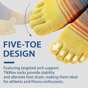 Chaussettes de course à cinq doigts avec soutien de la voûte plantaire pour hommes et femmes - Product Image 4