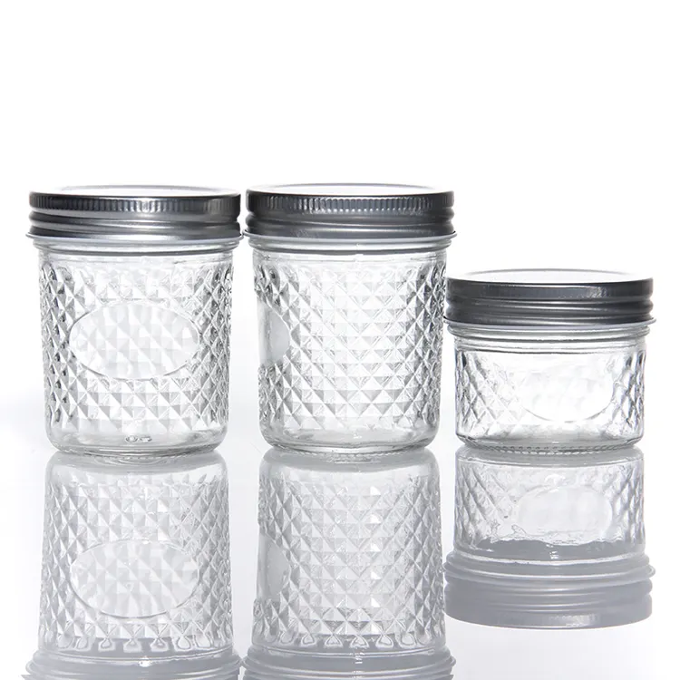 Wholesale 8Oz 16Oz 4Oz 5Oz 24Oz 32Oz Kitchen Restaurant Bar Storage Wide Mouth Glass Mason Canning Jar With Lid And Band