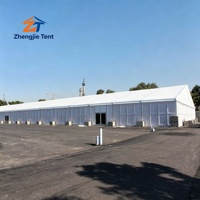 Tenda Gudang Aluminium Alloy 30x50m, Penyimpanan Industri, Sementara, Tahan Air, Portabel untuk Gudang dan Pameran