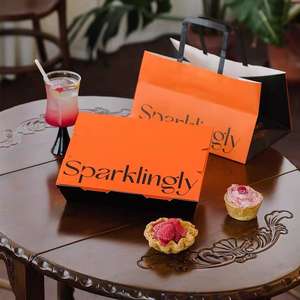 Pequeña caja de papel Kraft para pastel de <span class=keywords><strong>Sushi</strong></span> Bento con laminación mate para comida para llevar dulces para galletas <span class=keywords><strong>Tempura</strong></span> pastelería cartón regalo - Product Image 3