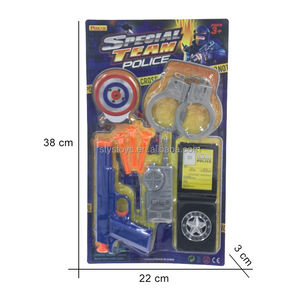 बेस्ट पुलिस एक्सेसरीज ड्रेस-अप पुलिस स्प ड्रेस-अप मिनी टारगेट हैंडपफ के साथ सेट - Product Image 4