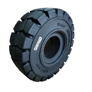 18 Inch Mijnbouw Serie Industriële Band Massief Rubber Hoge Belasting Wielen Met Stalen Velg 18X7-8