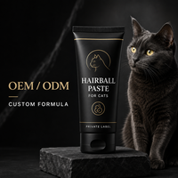 Pâte anti-boules de poils pour chats OEM ODM Emballage personnalisé Marque privée Produit nutritionnel pour animaux de compagnie Fournisseur d'usine