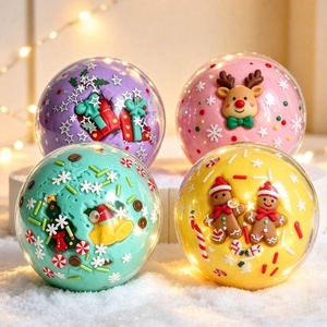 Christmas Snowflake Slow Rebound Squishy <strong>Ball</strong> Anti Stress Decompression Toy Handmade Fidget Sensory Stocking Stuffer for Adults - Product Image 3