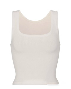 Top Senza Maniche Aderente ad Alta Elasticità per Donna con Logo Personalizzato, Canotta in <span class=keywords><strong>Cotone</strong></span> di Alta Qualità con Trattamento all'Ammoniaca - Product Image 4