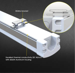Luminaire LED étanche 24V pour lavage auto, garage, tunnel, éclairage linéaire en aluminium haute luminosité 2ft 4ft 5ft - Product Image 4