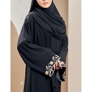 Cardigan islamique nouveau Style africain marocain brodé Abaya robe musulmane manches longues Jubah super-héros - Product Image 3