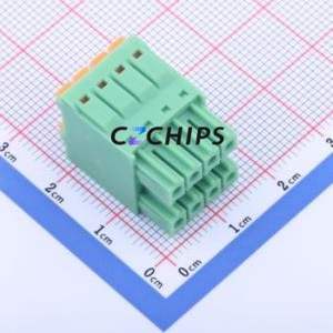 KF2EDGKNH-3.5-2*4P Plug-in Terminal Block P=3.5mm Connector ( Connector Type: Male Plug )( Construction: 2x4P )( Pitch: 3.5mm ) - Product Image 2