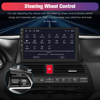 Système multimédia automobile Junsun pour Honda Accord 8ème génération 2008-2013, stock US, livraison rapide, CarPlay sans fil, Android Auto, navigation GPS