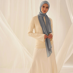 Hijab en mousseline de soie imprimé respirant à séchage rapide tissu infroissable pour département musulman vente en gros - Product Image 2