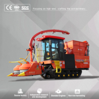 Direct usine Senrui 4QZL-2000 Moissonneuse-broyeuse sur chenilles pour ensilage et fourrage avec certification CE
