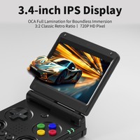 Perangkat Genggam Lipat Portabel Baru 128G RG34XXSP Layar IPS 3,4 inci Full View Android 13 Baterai 3300mAh Multibahasa