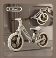 Vélo d'équilibre pour enfants, directement de l'usine, pour bébés de 3 à 6 ans, vélo pliable en nylon avec roues en PU