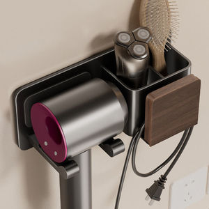 Moderno Soporte de Pared para Secador de Pelo, de Plástico, para Baño, sin Perforaciones - Product Image 2