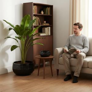 Ensemble de 2 pots de fleurs modernes en céramique émaillée durables pour une utilisation en intérieur/bureau et en jardin pour les fleurs/plantes vertes - Product Image 2