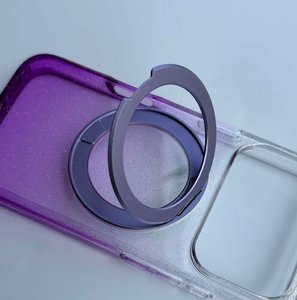 Étui de téléphone magnétique fluorescent violet en TPU + PC - Offre une protection contre les chocs pour iPhone 17 Pro/Pro Max - Product Image 2