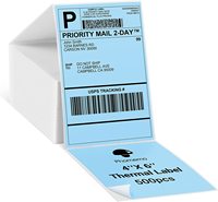 Imprimante d'étiquettes d'expédition de bureau portable, utilise des étiquettes 4x6, pliage en éventail, autocollants thermiques directs pour étiquettes d'expédition/petites entreprises/logos