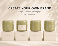 Pot de crème cosmétique vert olive personnalisé de luxe avec logo |   Emballage de soins de la peau de qualité supérieure OEM ODM pour les marques de beauté