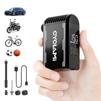 CYCLAMI Pompe à air mini haute pression A2 Max 150 PSI, étanche, sans fil, électrique, gonfleur automatique pour vélo, personnalisable