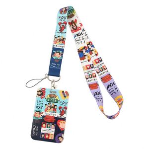 Lanyards de satén al por mayor con diseños de anime y películas para llaves, correas de cuello, soporte para tarjetas de identificación, llaveros de gimnasio, llaveros DIY y lanyards colgantes - Product Image 3