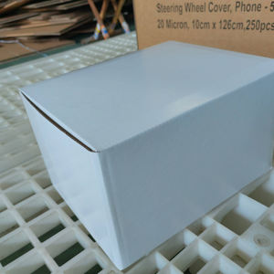 Housse de <span class=keywords><strong>volant</strong></span> universelle <span class=keywords><strong>jetable</strong></span> en <span class=keywords><strong>plastique</strong></span> avec bordures élastiques - Product Image 4