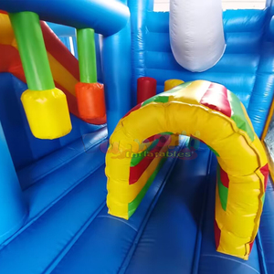 Chateau gonflable commercial bounce house adults inflatable dolphin bouncy castle and slide combo - Product Image 5